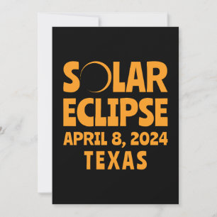 Convite Solar Eclipse 2024 Texas