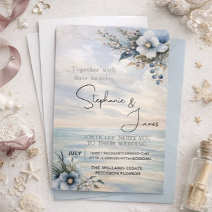 Convite Soldado e Casamento Floral Elegante