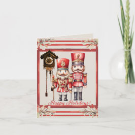 Convite Soldados Quebra-Nozes Feliz Natal Relógio Cuco
