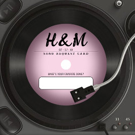 Convite Solicitação de Música de Casamento do Registro de 