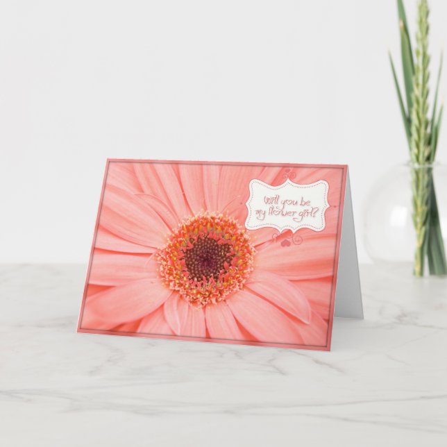 Convite Solicitação de Rapariga Flor (Frente)