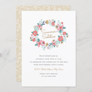 Convite Solstício de Verão da Terra do Jardim