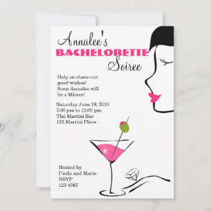 Convite solteira Martini Soiree