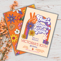 Solteiro Dígitos do Peace Out Festa de aniversário