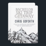 Convite Solteiro Ski Trip Weekend Getaway<br><div class="desc">Quer seja uma festa de cheio ou uma fuga de fim de semana com as caras, temos você coberto com nosso convite de evento mínimo e robusto. Uma viagem só de cara é uma raça especial de viagem. Seja uma reunião, uma despedida de solteiro ou apenas uma fuga aleatória com...</div>