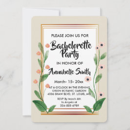 Convite Solteiro sofisticado clássico e elegante