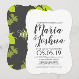 Convite Sombra de Limão Cítrico Casamento Lima