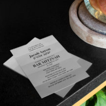 Sombras das Cinzas prateadas Nome do Bar Mitzvah