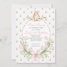 Convite Some Bunny is One Invitation, Bunny Birthday