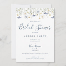 Convite Something Blue Bridal Shower Invitation