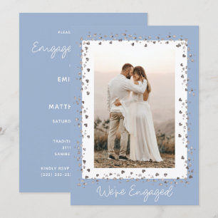 Convite Somos a Festa de noivado de Fotos Personalizadas E