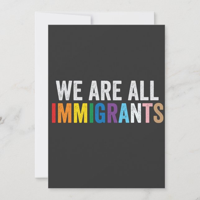 Convite Somos Todos Imigrantes LGBT - Arco-Íris (Frente)