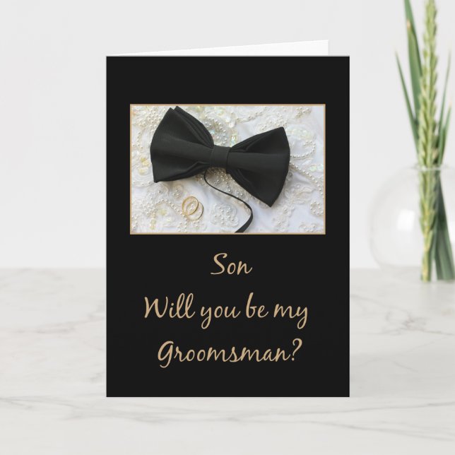 Convite Son  Please be my Groomsman - invitation (Frente)