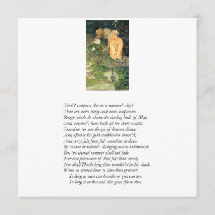 Convite Soneto de Shakespeare # 18