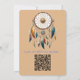 Convite Sonhadores em tema boêmico