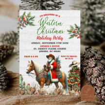 Sonhando Com a Festa de Natal do Cowboy Santa do O