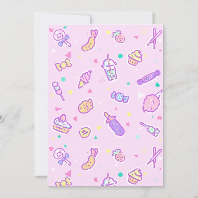 Convite Sonhando com Snacks de Verão (Frente)