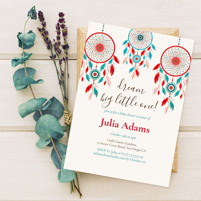 Convite Sonhe um chá de fraldas grande (Criador carregado)