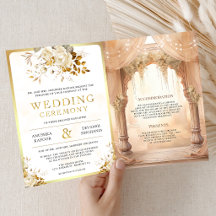 Sonho Creme Floral Mandap Casamento Hindu Indiano