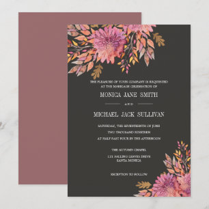 Convite Sonho de outono  Casamento Elegante