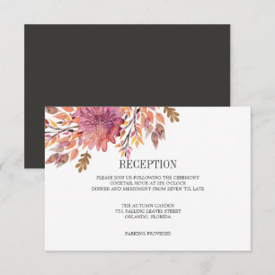 Convite Sonho de Outono Recepção de casamento