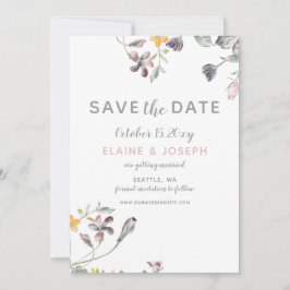 Convite sonho florescer blush casamento floral salve a dat