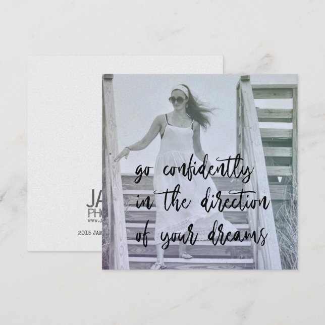 Convite SONHO NA placa DREAMER 5,25 x 5,25 (Frente/Verso)