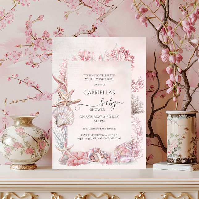 Convite Sonho sob o Chá de fraldas do mar (Criador carregado)