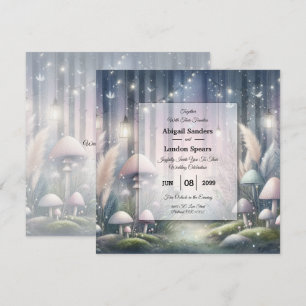 Convite Sonhos à Luz de Lanterna Casamento Floresta Encant