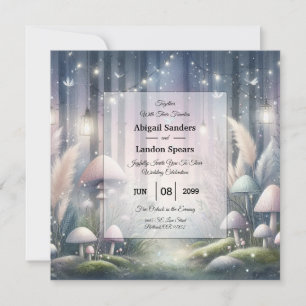 Convite Sonhos à Luz de Lanterna Casamento na Floresta Enc