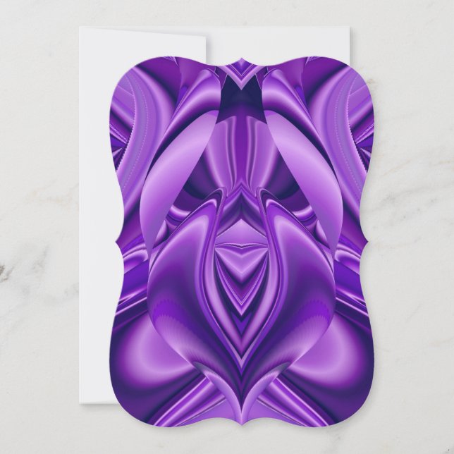 Convite Sonhos de Arco-Íris de Flor Roxo (Frente)