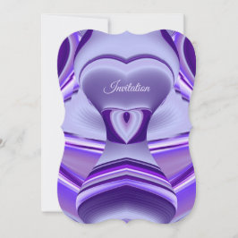 Convite Sonhos de Arco-Íris de Flor Roxo