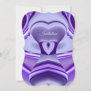 Convite Sonhos de Arco-Íris de Flor Roxo