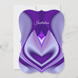 Convite Sonhos de Arco-Íris de Flor Roxo