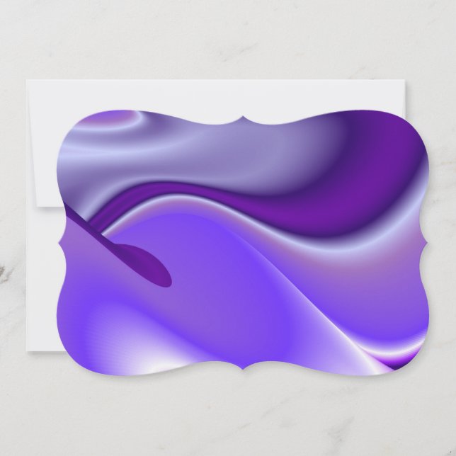 Convite Sonhos de Arco-Íris de Flor Roxo (Frente)