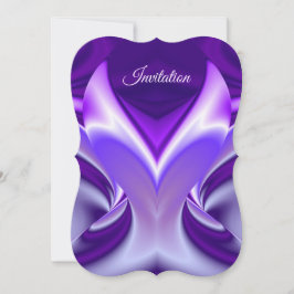 Convite Sonhos de Arco-Íris de Flor Roxo