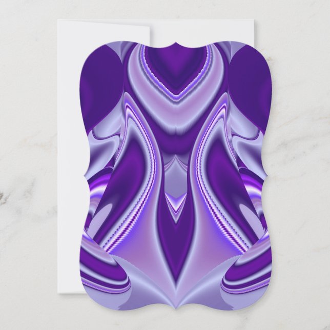 Convite Sonhos de Arco-Íris de Flor Roxo (Frente)