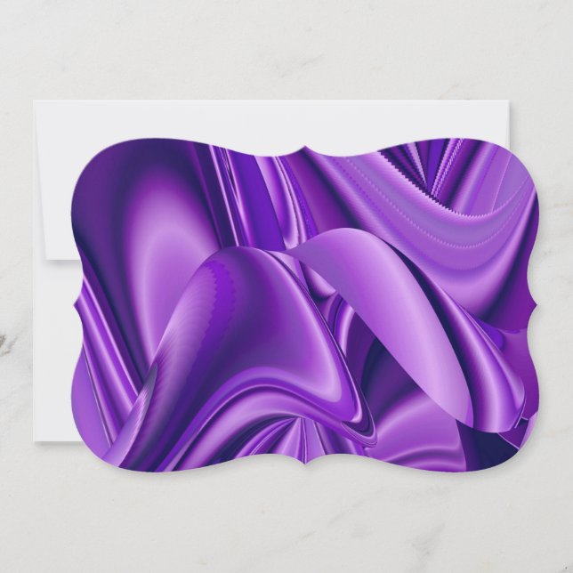 Convite Sonhos de Arco-Íris de Flor Roxo (Frente)