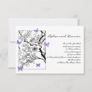 Convite Sonhos de borboleta: Ensaio de Casamento Violeta