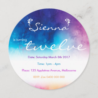 Convite Sonhos do arco-íris