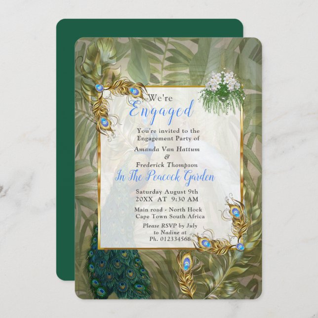 Convite Sonhos do Templo Real do ouro (Frente/Verso)