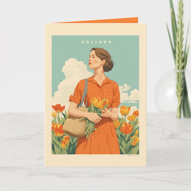 Convite Sonhos Tulip na Holanda (Frente)