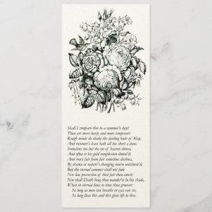 Convite Sonnet Shakespeare # 18