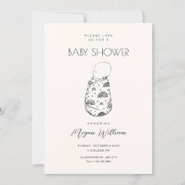 Convite Sono de bebê nascer novo e bonito