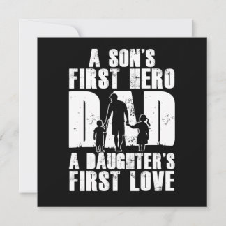 Convite Sons First Hero Dad Daughters First Love Papa Dad 