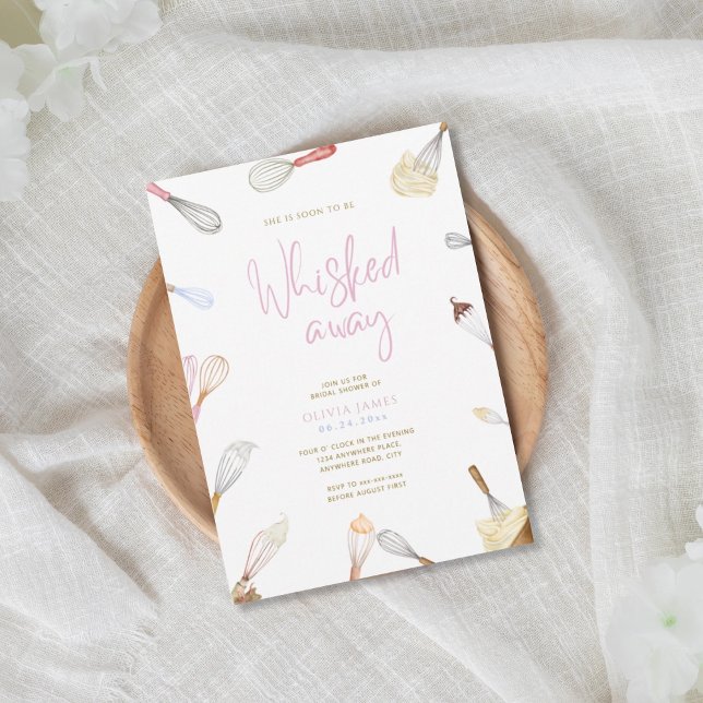 Convite Soon to be whisked away bridal shower (Criador carregado)