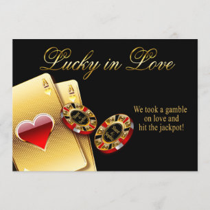 Convite Sophie Casino Style Weding PEDIR NOMES EM CHIPS