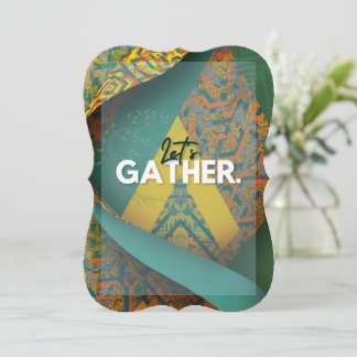 Convite Sophisticated Luxury African Asian Caribbean