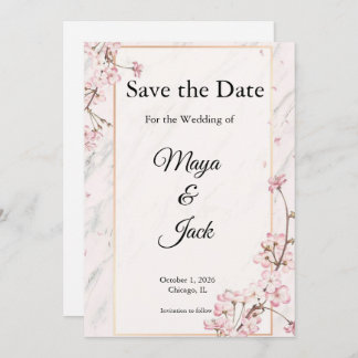 Convite Sophisticated Save the Dates