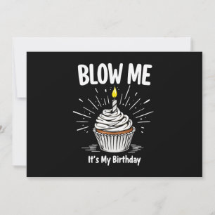 Convite Sopre-me É a minha Piada de Aniversário Engraçada